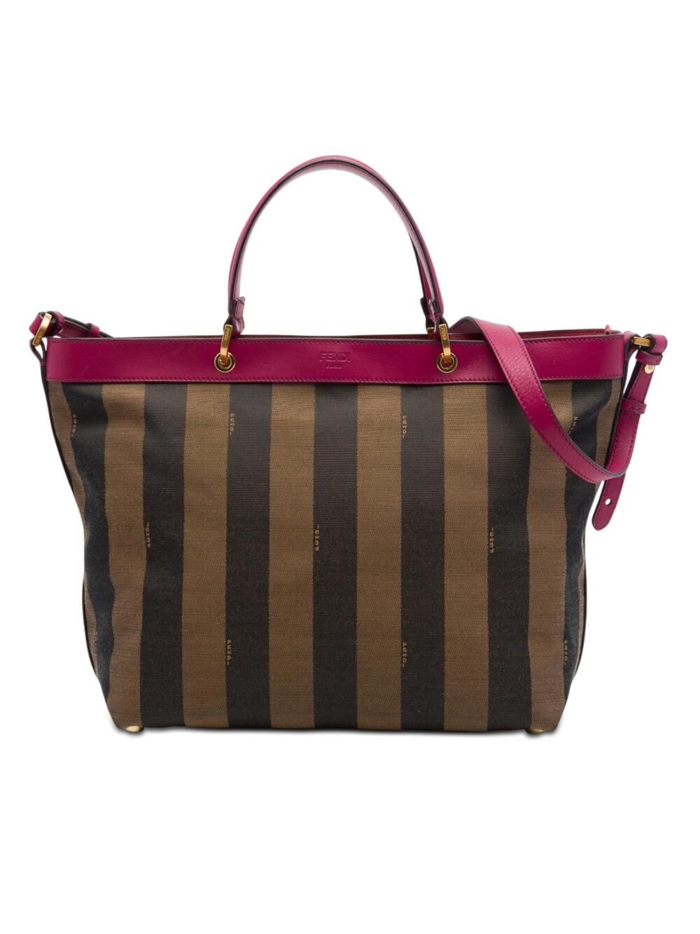 Fendi Large Pequin Canvas Satchel Pre- #289285F68B